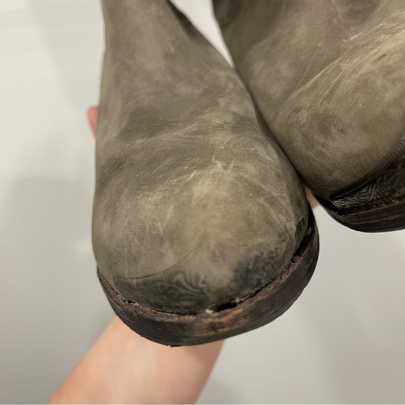 Jeffrey Campbell Bentley Western Suede Leather Bootie Size 8 - Picture 7 of 14